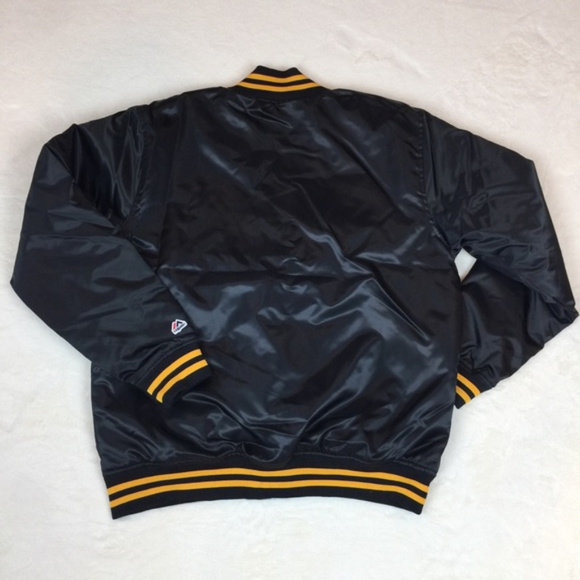 NEW Yankees Black Satin Quilted Baseball jacket XL - Picture 4 of 8